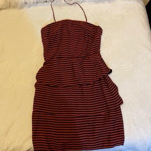 An used viscose mini dress.